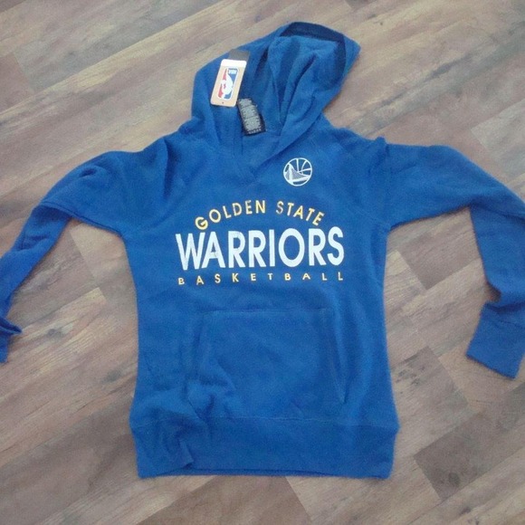 NBA Tops - GOLDEN STATE WARRIORS HOODIE WOMENS MEDIUM VINTAGE 00S Y2K O2